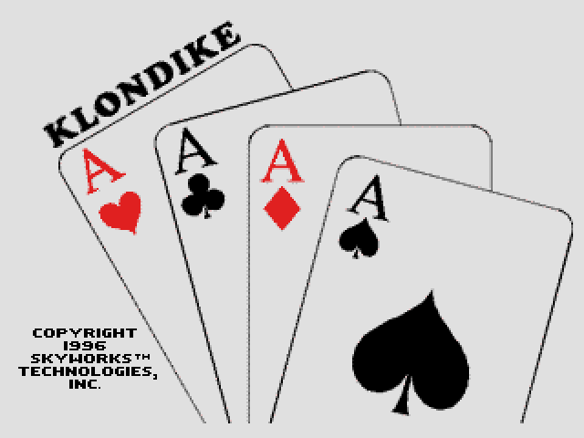 Klondike title screen